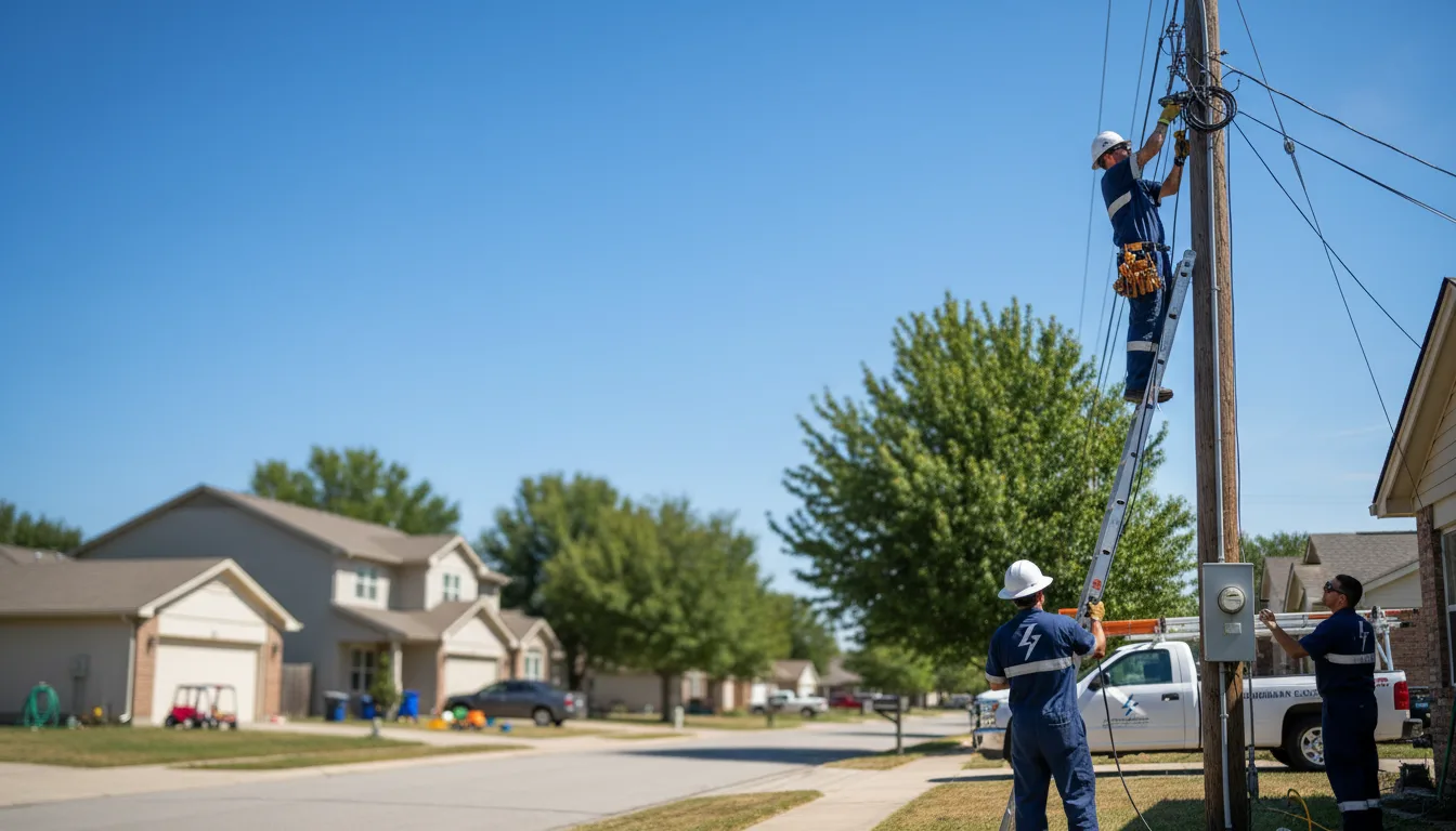 Residential electrician providing installation services in Tollesboro, KY